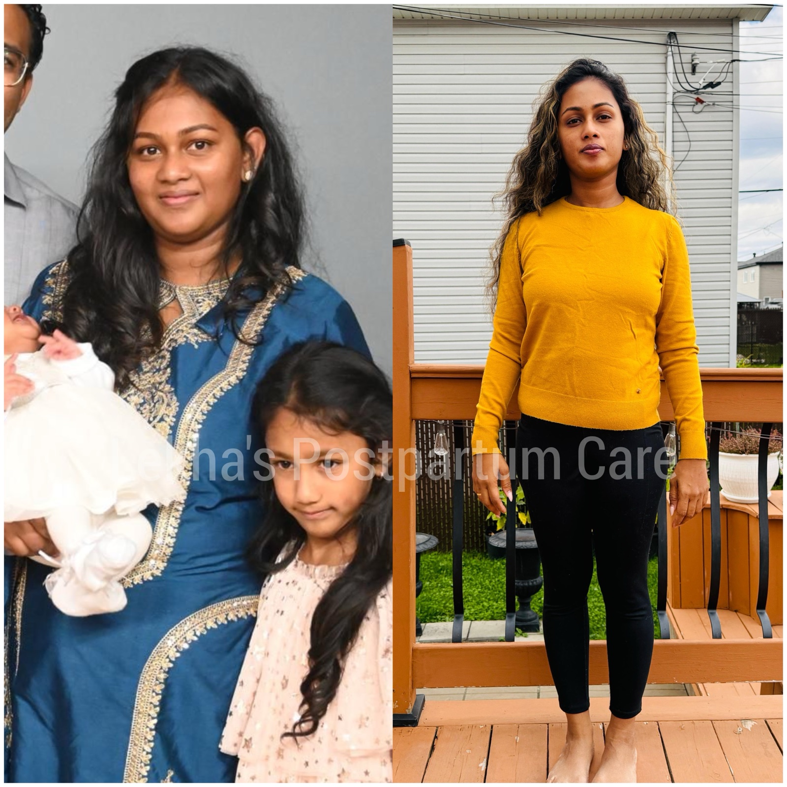 Personal postpartum care moment from Lekha's