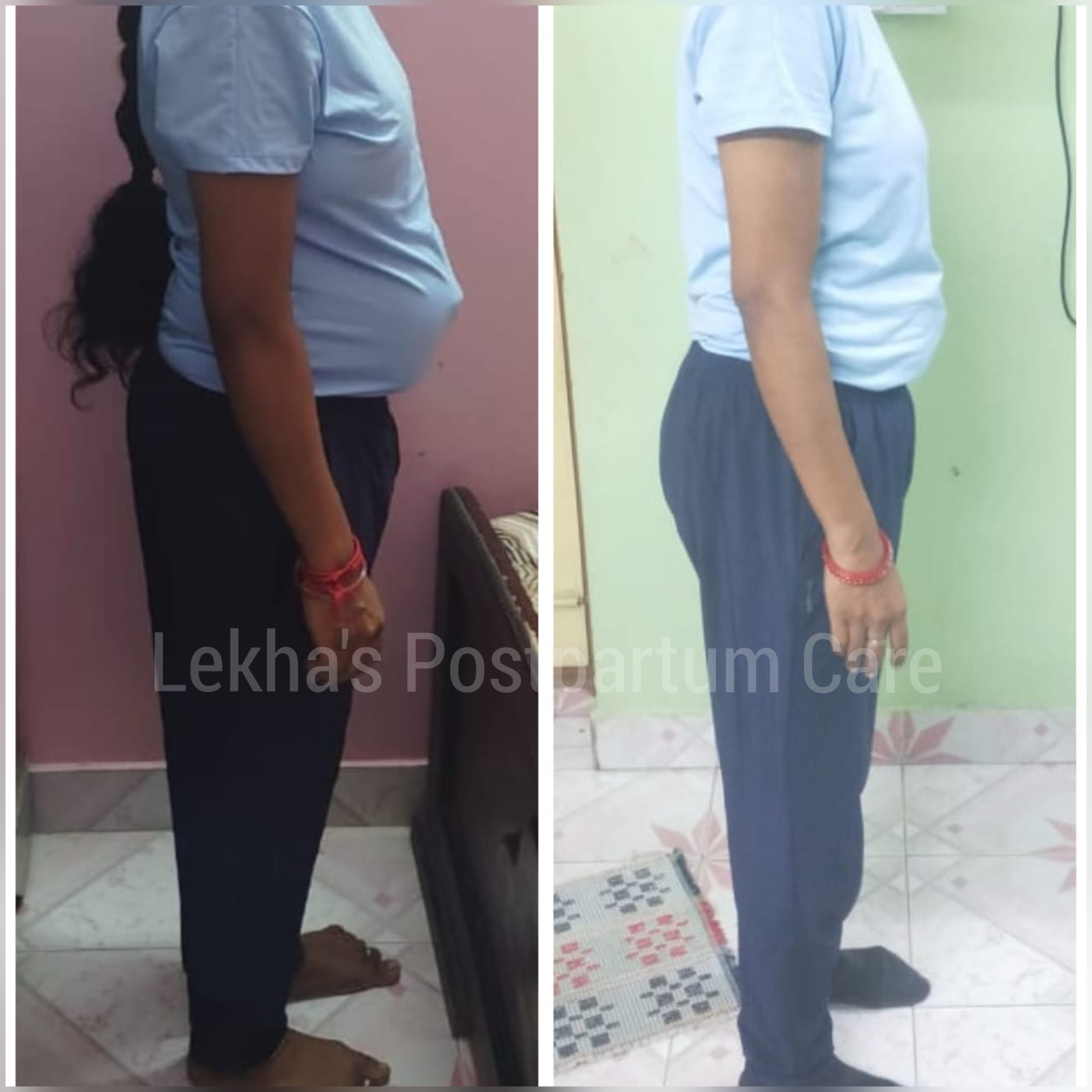 Mother after birth supported by postpartum wellness care